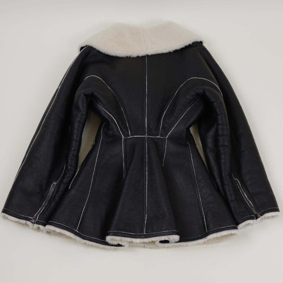 Alaïa Edition 1987 Shearling and Leather Coat – my-RTW