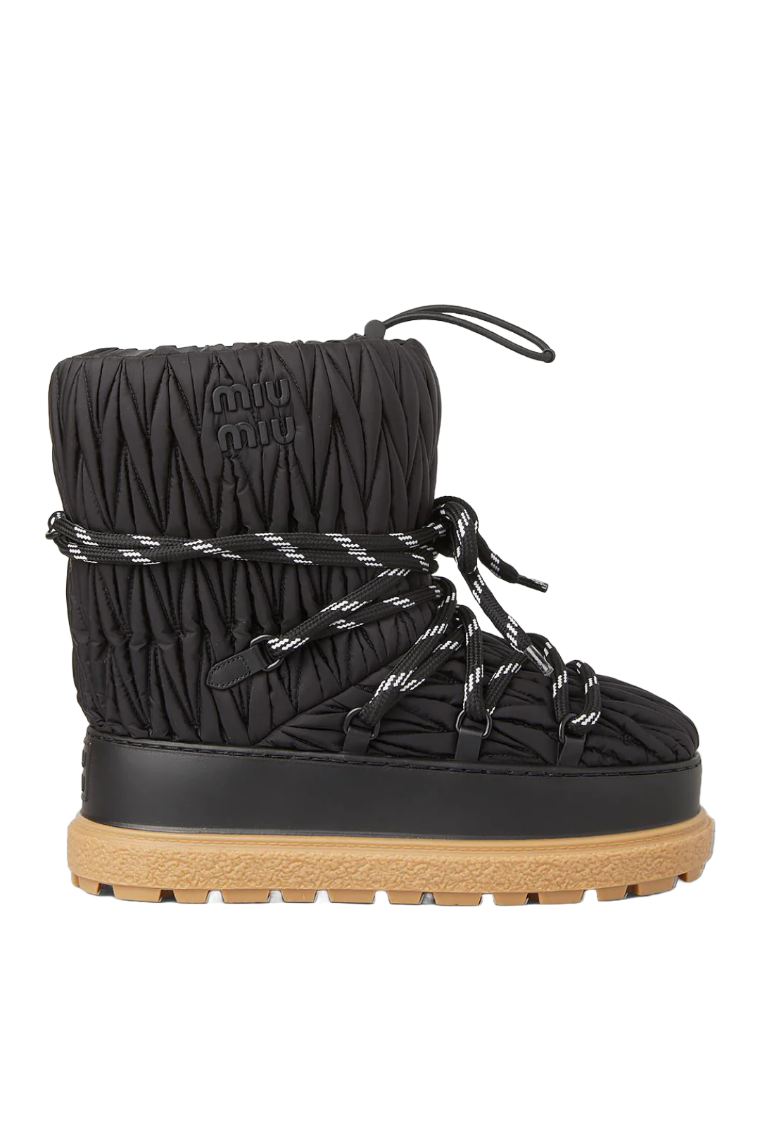 【MiuMiu】 Matelasse Boots ウィンターブーツ Matelassé Nylon Snow Boots – my-RTW